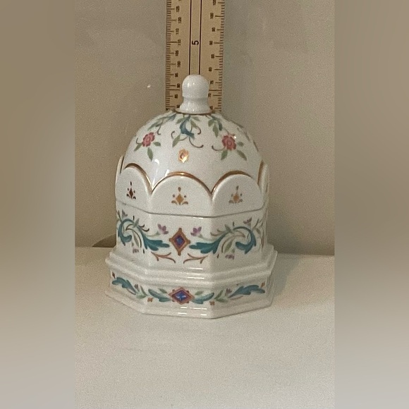 Vintage prestige place Venetian ceramic candle vanity jar, made in Japan - Picture 10 of 10